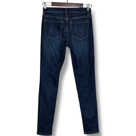 Banana Republic Dark Blue Low Waisted Straight Leg Skinny Jeans - Picture 9 of 12